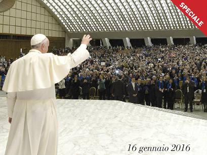TRAGUARDI SOCIALI / n.76 Gennaio / Febbraio 2016 :: L’abbraccio del MCL a Papa Francesco