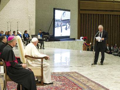 TRAGUARDI SOCIALI / n.76 Gennaio / Febbraio 2016 :: Indirizzo di saluto del Presidente Mcl Carlo Costalli al Santo Padre Francesco