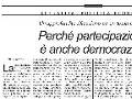 TRAGUARDI SOCIALI :: n.16 Maggio / Giugno 2005 :: Perchè partecipazione è anche democrazia?