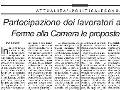 TRAGUARDI SOCIALI :: n.15 Marzo / Aprile 2005 :: Partecipazione dei lavoratori all’impresa