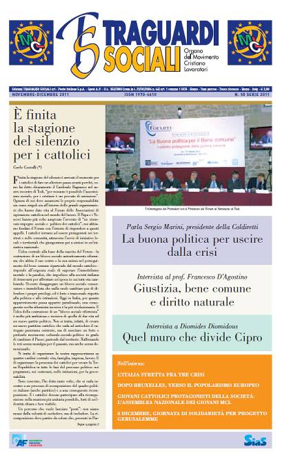 TRAGUARDI SOCIALI / n.50 Novembre / Dicembre 2011 :: Giustizia, bene comune e diritto naturale