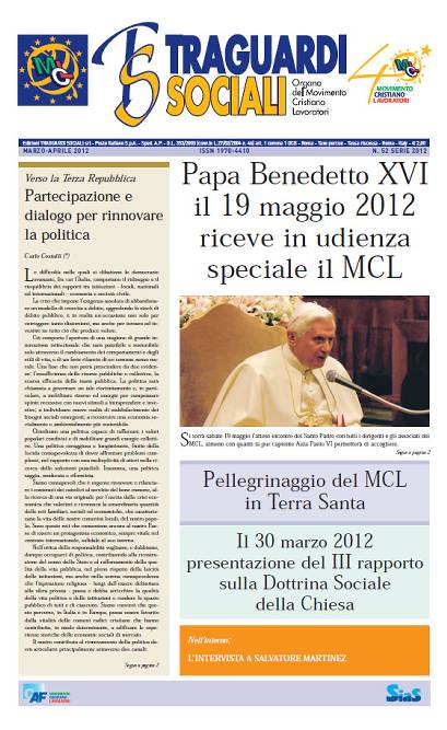 TRAGUARDI SOCIALI / n.52 Marzo / Aprile 2012 :: Taccuino